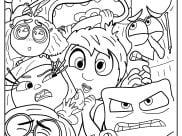 Pagine Inside Out 2 da Colorare per bambini