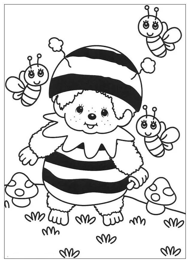 Kiki da colorare per bambini (Kiki 1)