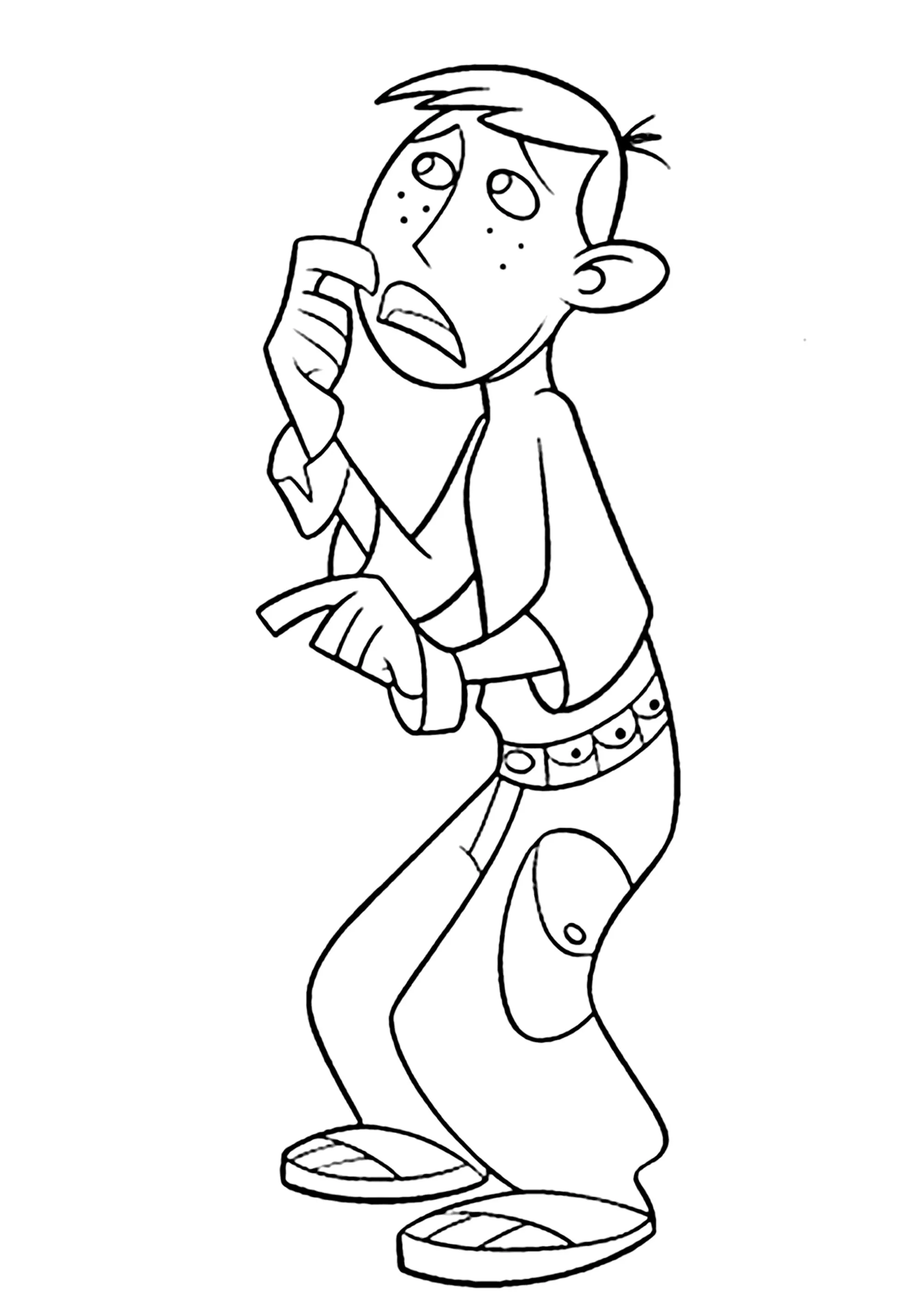 Ron si chiede (Pagina Kim Possible da Colorare per bambini)