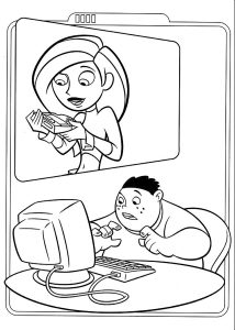 Kim Possible : Disegni da colorare gratuiti di kim-possible per bambini