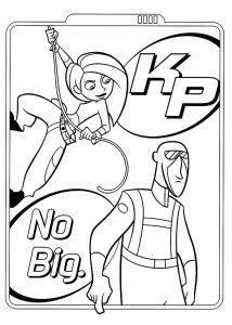 Kim Possible : Disegni da colorare gratuiti di kim-possible da stampare
