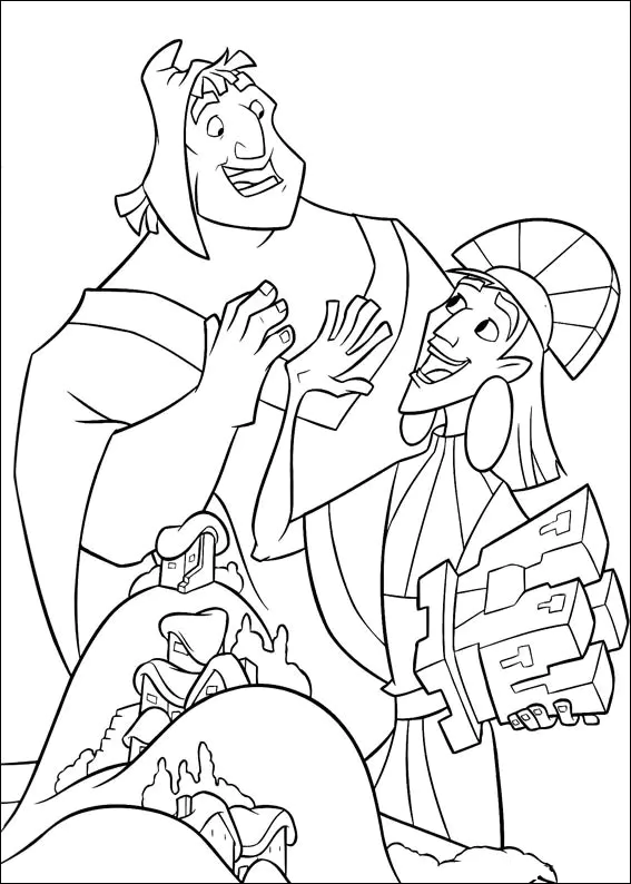 Da stampare, il disegno di Kuzco. (Pagina Le follie dellimperatore da Colorare per bambini)