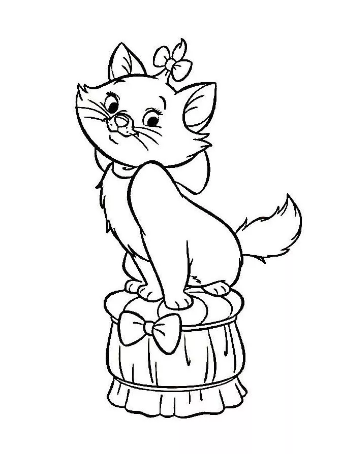 Colora gratuitamente I Aristogatti. (Pagina Les Aristochats da Colorare per bambini)