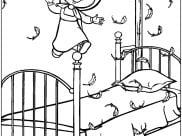 Pagine Macha e lOrso da Colorare per bambini