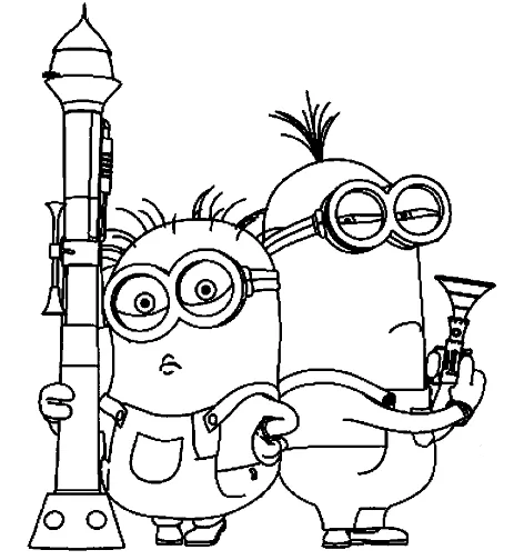 Disegni dei Minions da colorare per bambini