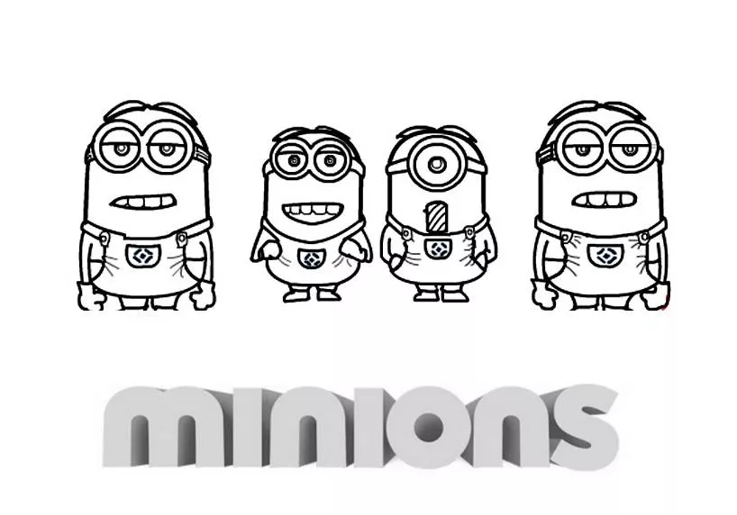 Disegni dei Minions da colorare per bambini