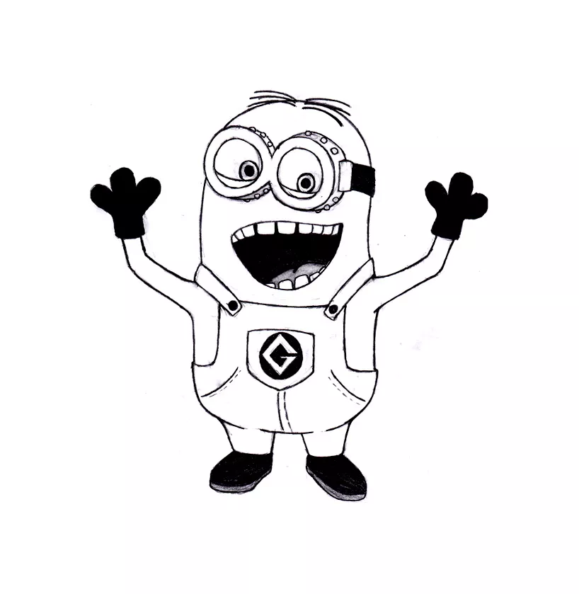 Immagine dei Minions da stampare e colorare