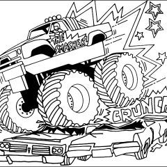 Pagine Monster Truck da Colorare per bambini