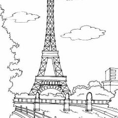Pagine Monumenti da Colorare per bambini