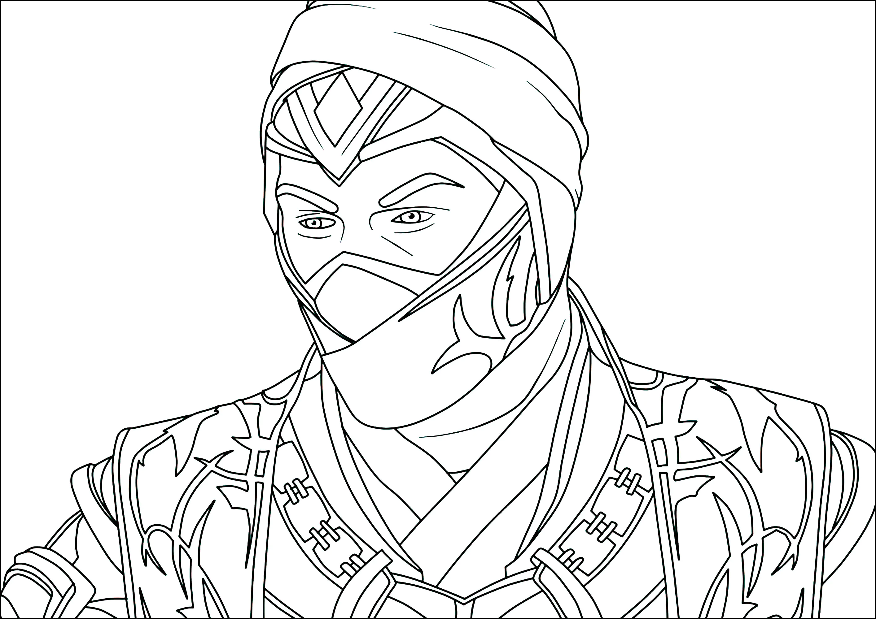 Disegni da colorare gratuiti di mortal-kombat per bambini (Mortal Kombat)