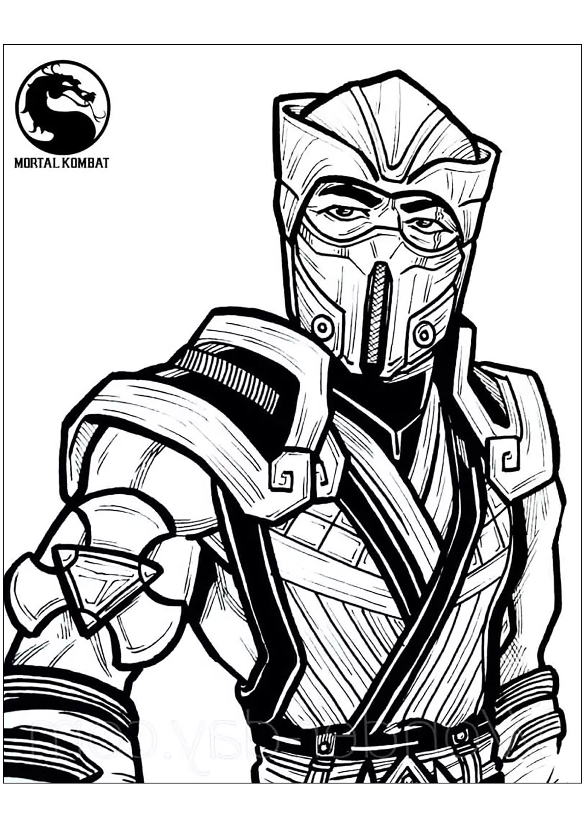 Mortal Kombat : Disegni da colorare di mortal-kombat da stampare
