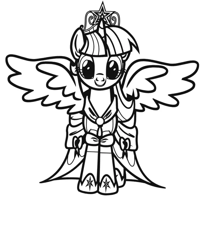Scarica gratuitamente il disegno da colorare di My Little Pony.