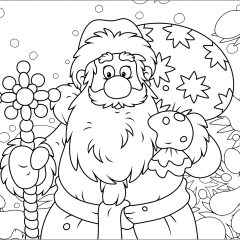 Pagine Natale da Colorare per bambini