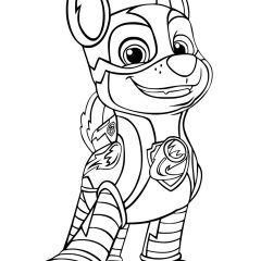 Pagine Paw Patrol: Mighty Pups da Colorare per bambini