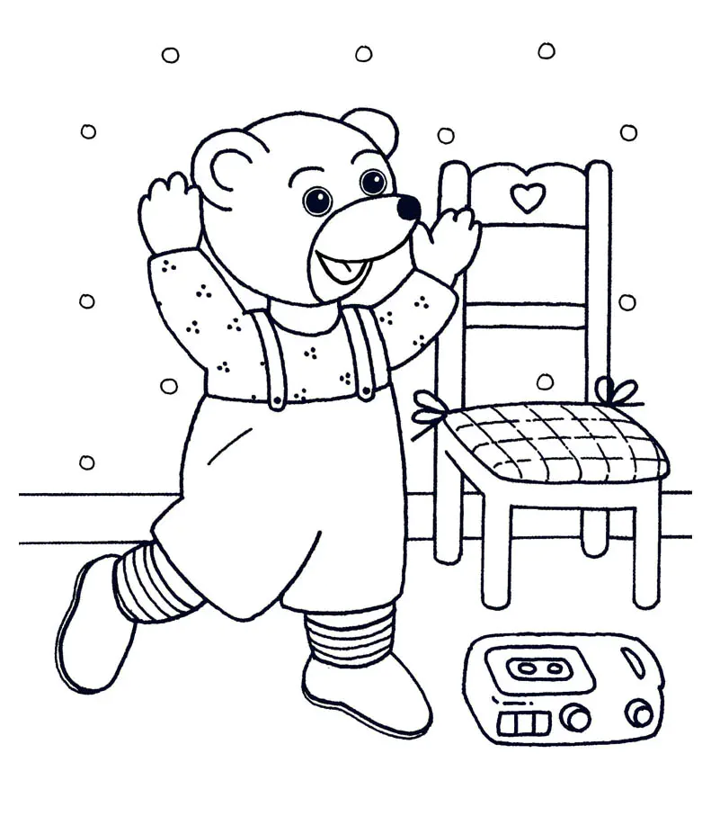 Stampa gratuitamente il disegno da colorare di Orsetto Bruno. (Petit Ours Brun)