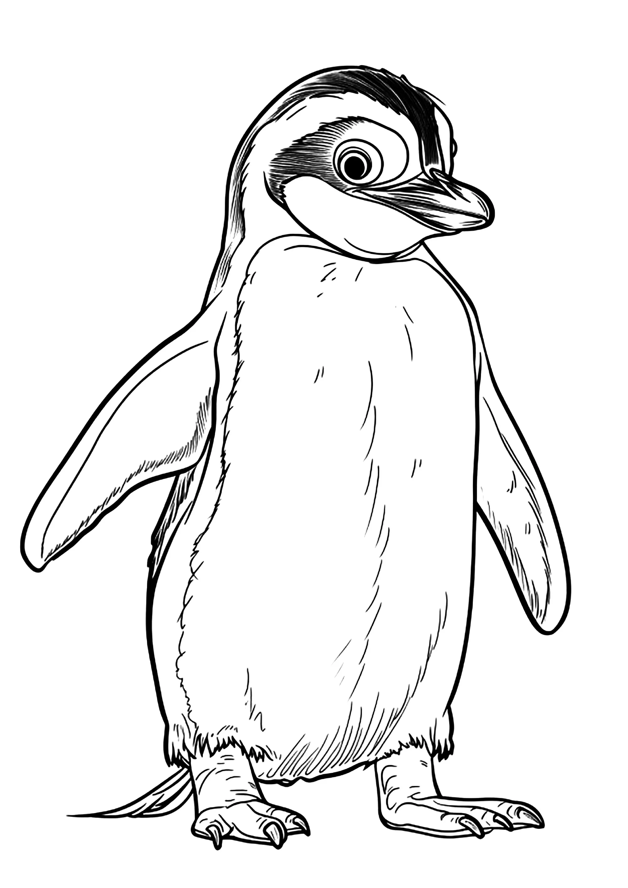 Un Semplice E Carino Pinguino Pagine Pinguini Da Colorare Un Semplice E Carino Pinguino Pagine Pinguini Da Colorare