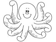 Pagine Polpi da Colorare per bambini