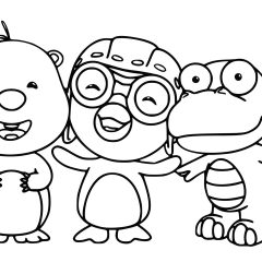 Pagine Pororo da Colorare per bambini