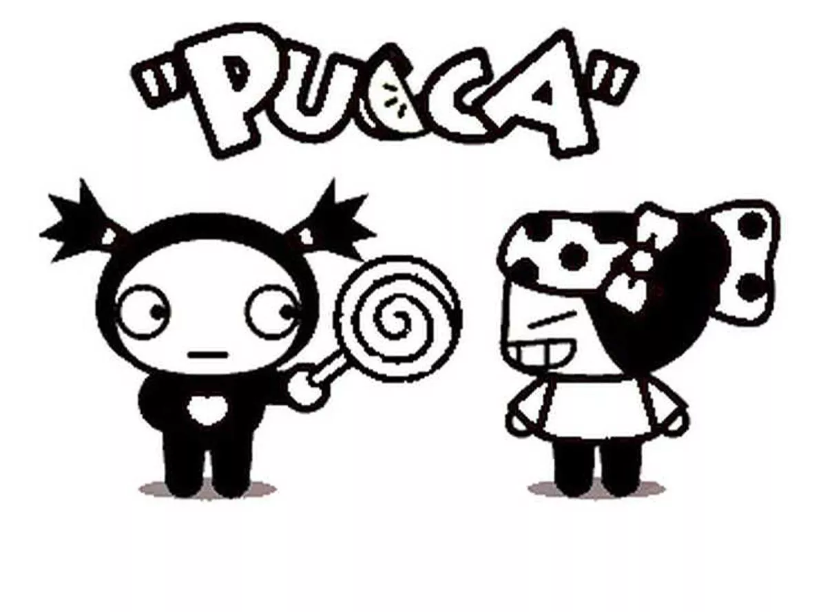 Scarica il disegno da colorare di Pucca.