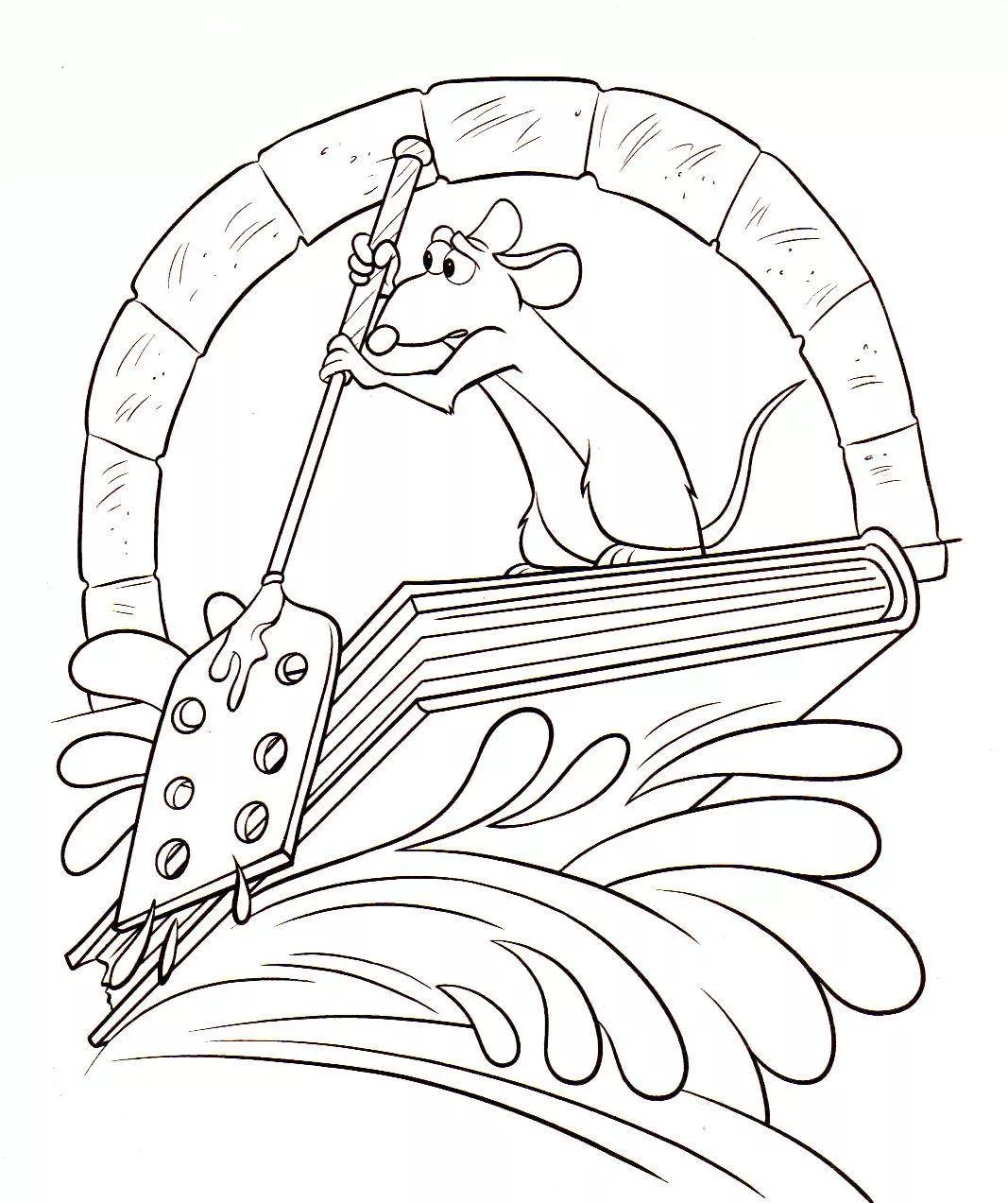 Stampa il disegno da colorare di Ratatouille.