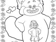 Pagine Red da Colorare per bambini