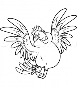 Da colorare per bambini, il disegno di Rio 2.