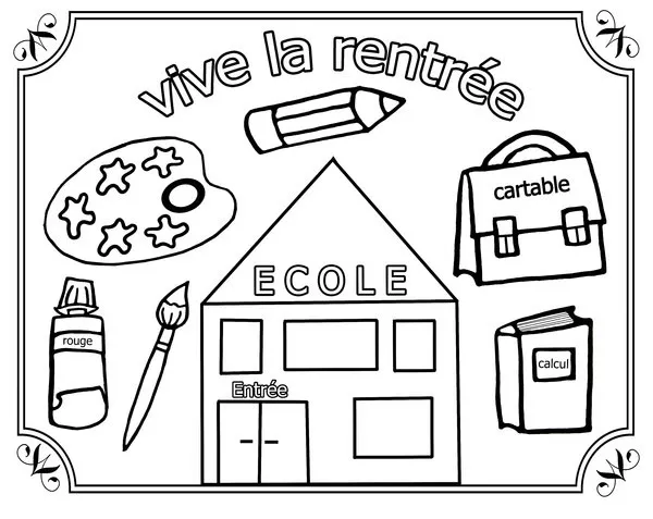 Scarica gratuitamente i disegni da colorare per il ritorno a scuola.