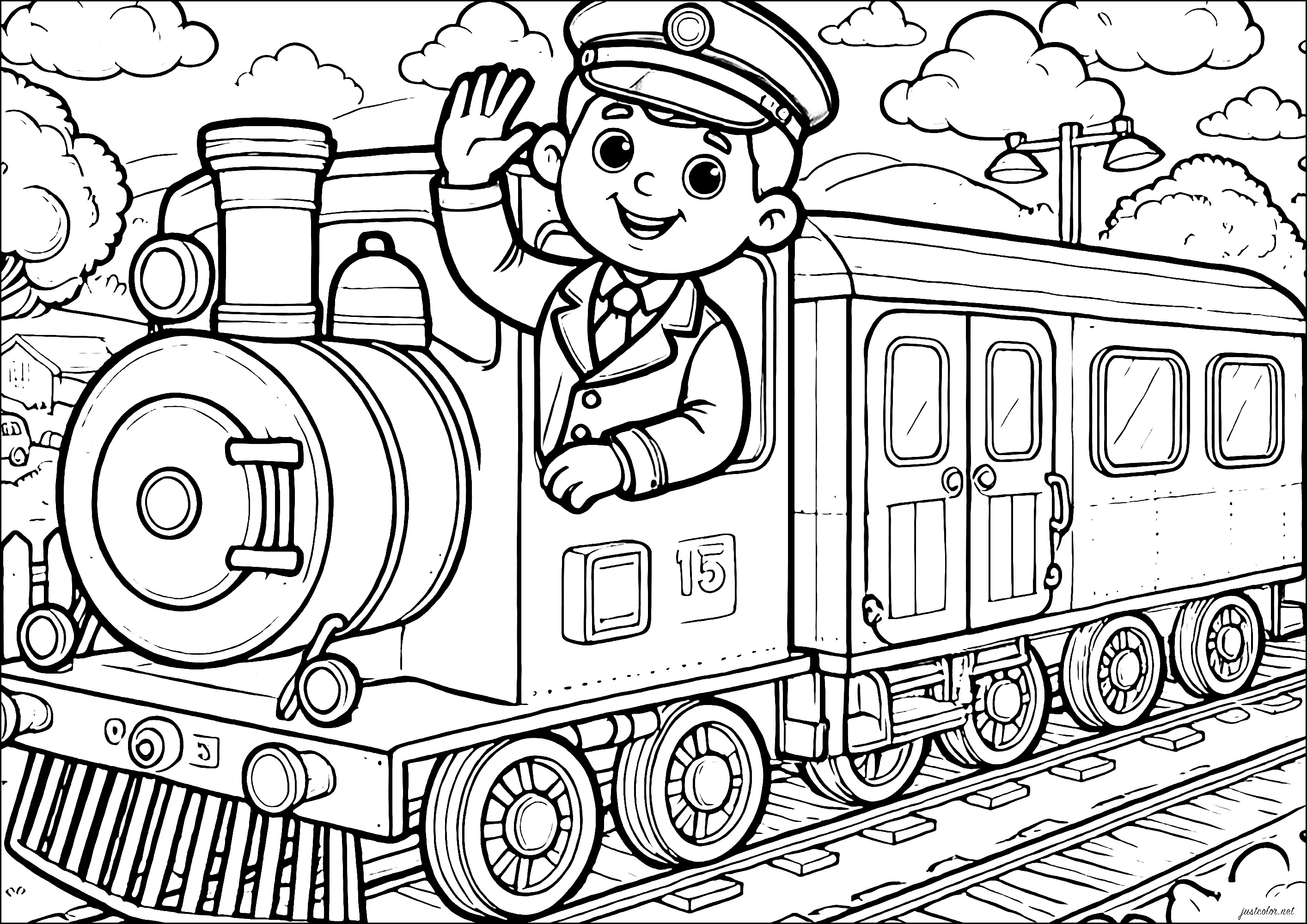 Disegni da colorare gratuiti di scambi per bambini