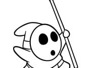 Pagine Shy Guy da Colorare per bambini