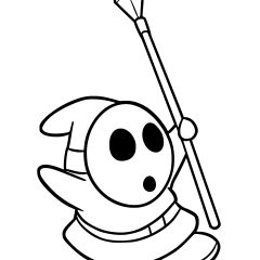 Pagine Shy Guy da Colorare per bambini