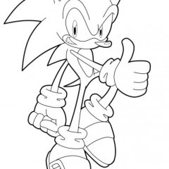 Pagine Sonic da Colorare per bambini