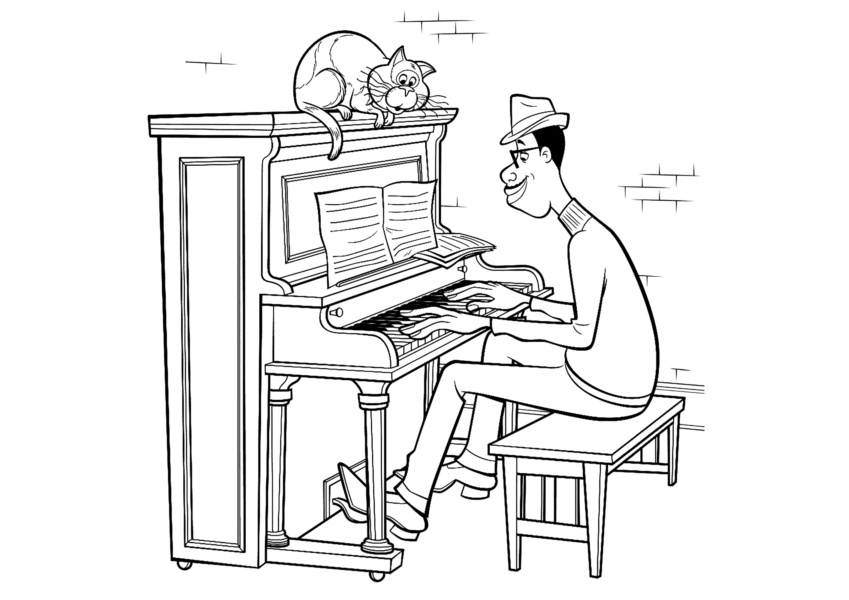 Armonia musicale (Pagina Soul da Colorare per bambini)