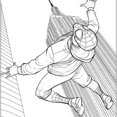 Pagine Spider-Man: Un nuovo universo da Colorare per bambini