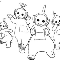 Pagine Teletubbies da Colorare per bambini