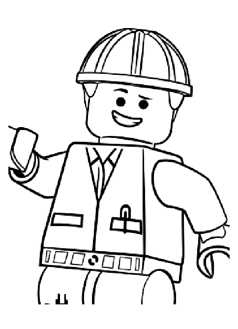 Colorazione per bambini de 'La grande avventura Lego' (Pagina The LEGO Movie da Colorare per bambini)