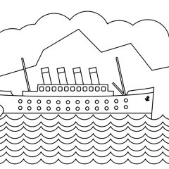 Pagine Titanic da Colorare per bambini