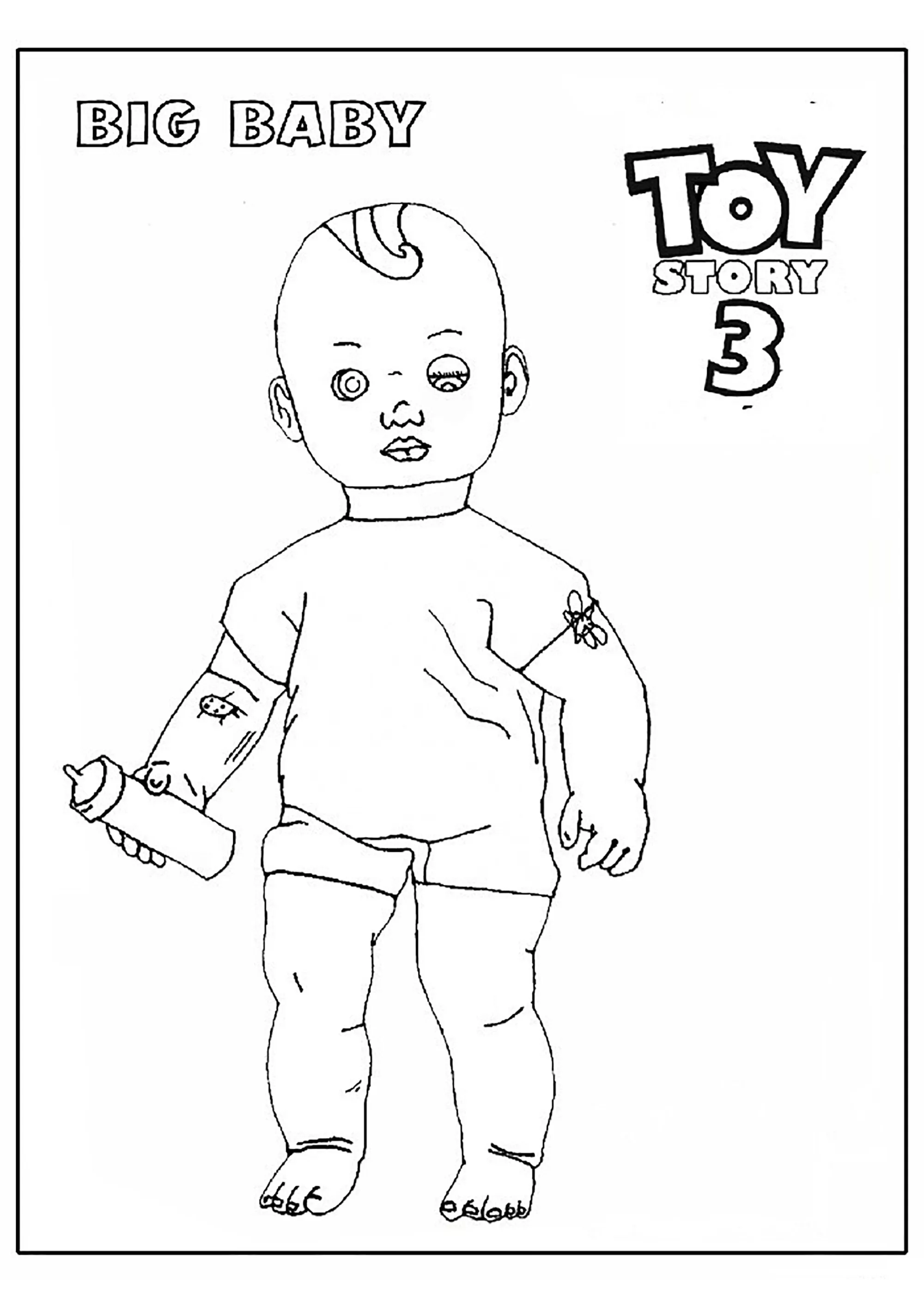 Toy Story 3: Il Grande Bambino (Pagina da Colorare per bambini)