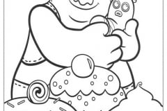 Biggie e i cupcakes (Pagina Trolls da Colorare)