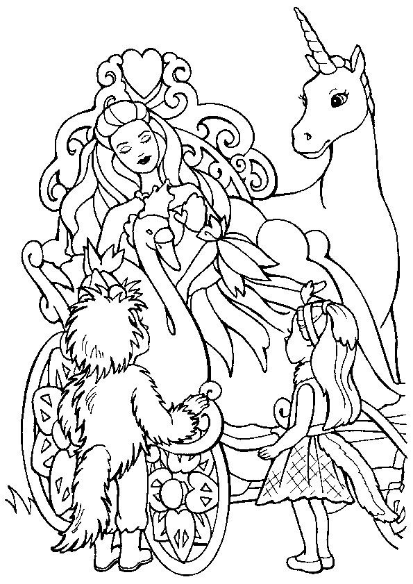 Colorazione di unicorno per bambini (Pagina Unicorni da Colorare per bambini)