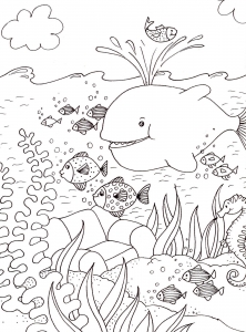 Da stampare per bambini, disegni da colorare delle vacanze al mare.