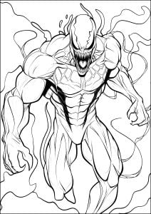 Venom: L'effrayante (Pagina da Colorare)