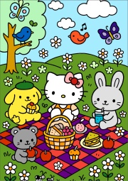 Werk von Anonym nach Picnic di Hello Kitty e dei suoi amici