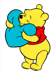 Disegno di Winnie the Pooh da colorare per bambini. をぬった dominique さんの作品