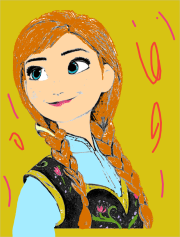 Werk von Anonym nach Scarica gratuitamente il disegno da colorare di Anna (Frozen).