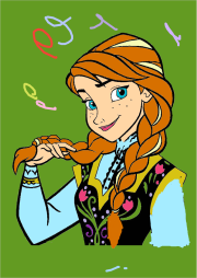 Werk von Anonym nach Scarica gratuitamente il disegno da colorare di Anna (Frozen).