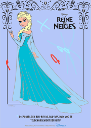 Werk von Anonym nach Immagine di Elsa (Frozen) da scaricare e colorare.