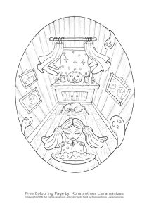 小巫婆 (成人着色 : 万圣节)