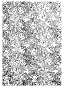 动物 着色表下载 (成人复杂着色 : 动物)