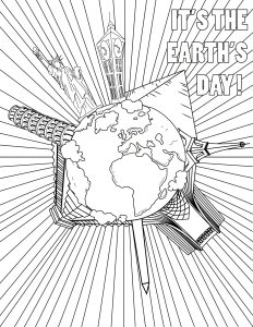 JOUR DE LA TERRE (an) (成人着色 : 庆祝活动)