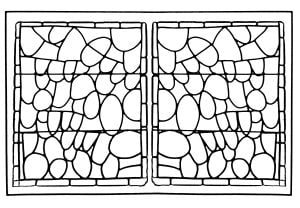 彩色玻璃 着色表下载 (成人着色 : Stained Glass)